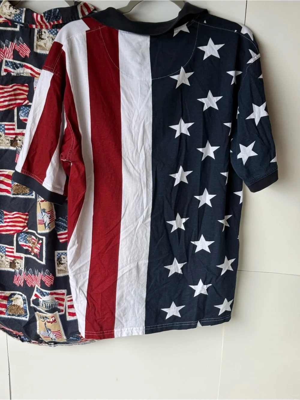 Lot Of 2 Cotton Trader Sport USA America Themed Shirts Large